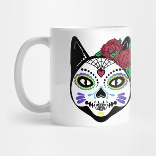 Day of the Dead Cat Sugar Skull Mug